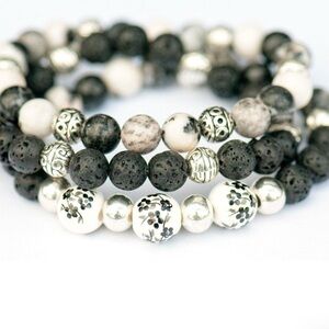 So Pretty! Black & White Bracelets